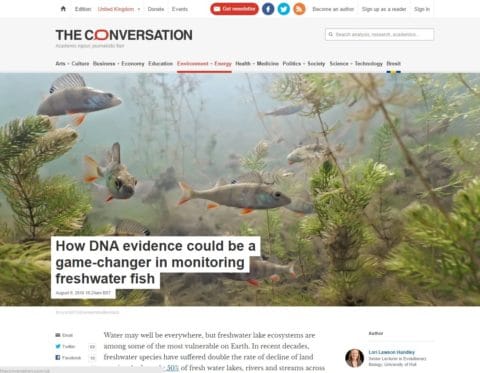 How DNA evidence could be a game-changer in monitoring freshwater fish