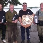Dublin Trout Anglers  Team. Donal Rafferty , Gary Coakley , Gerry Heaslip – Captain and John O'Neill