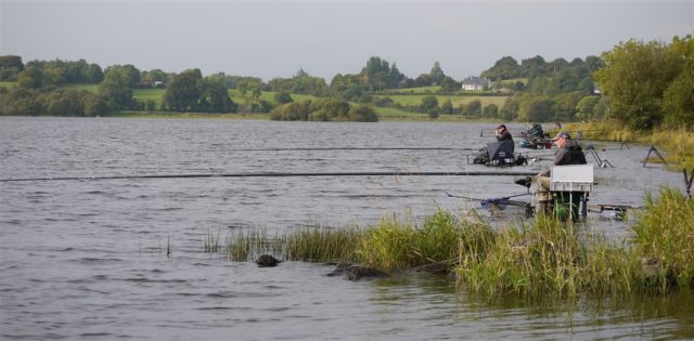 Anglers mainly fished the pole on the lower peg numbers at Corfree on Lough Gowna Anglers mainly fished the pole on the lower peg numbers at Corfree on Lough Gowna