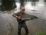 Salmon to 30lb from Suir at weekend Owen Jackman with his PB Suir salmon - a 30lb plus cock fish