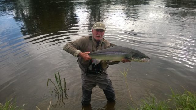 Owen Jackman with his PB Suir salmon - a 30lb plus cock fish