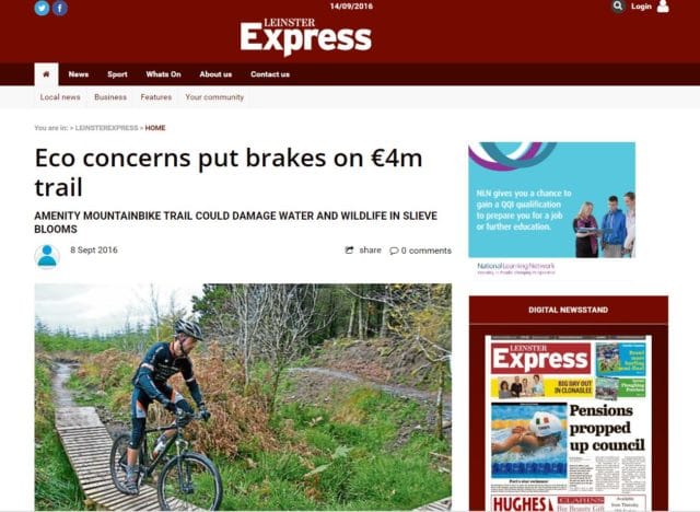 Eco concerns put brakes on €4m trail