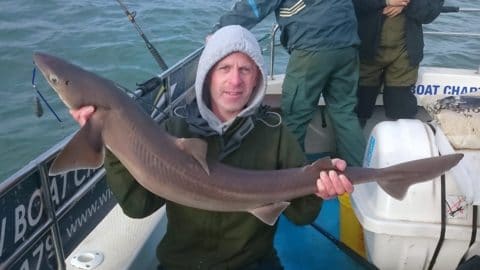Jason Byrne with a fine 17.4lb Spurdog Wicklow Spur