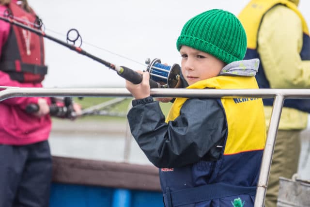 A young angler from Newport Sea Angling Club enjoys fishing at the Annual National Junior Competition. Newport Sea Angling club were beneficiaries of the 2016 Sponsorship Fund.