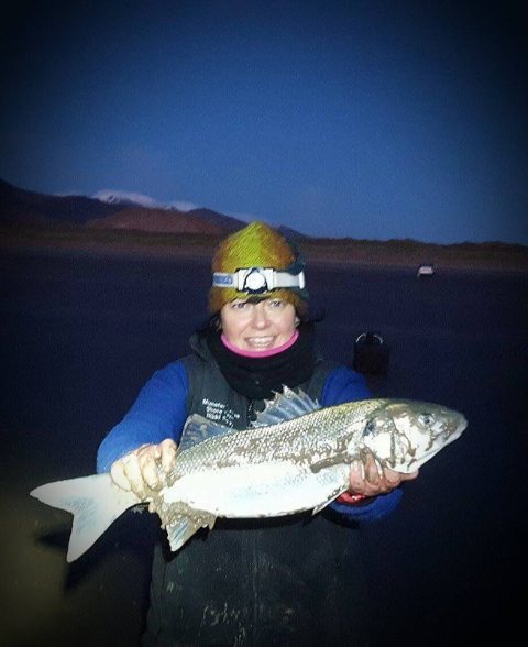 DECEMBER - Nikki Foley with her 60cm bass is our 'Catch of the Week' winner