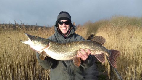 Steve Farrelly with his 17lb pike
