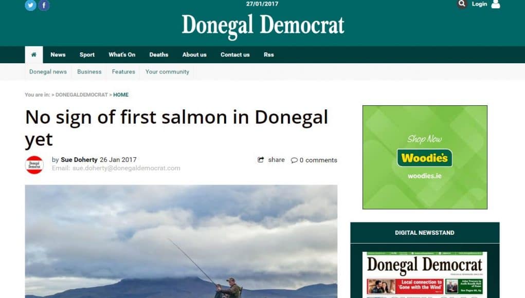 No sign of first salmon in Donegal yet