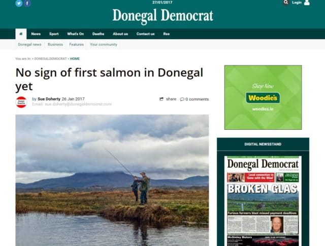No sign of first salmon in Donegal yet