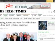 New rules for wild salmon and sea trout fisheries approved, Irish Times Angling Notes: New rules for wild salmon and sea trout fisheries approved