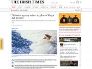 Fisheries agency seized 14.5km of illegal net in 2016, Irish Times Fisheries agency seized 14.5km of illegal net in 2016