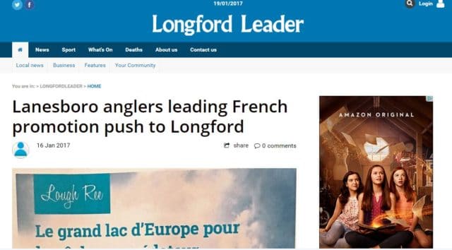 Lanesboro anglers leading French promotion push to Longford