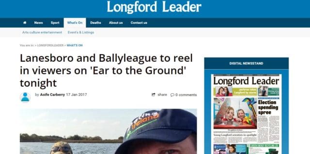Lanesboro and Ballyleague to reel in viewers on 'Ear to the Ground' tonight