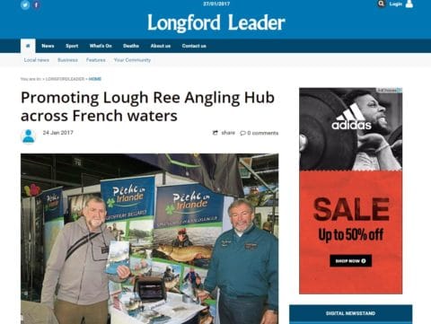 Promoting Lough Ree Angling Hub across French waters