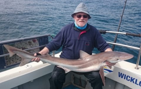 Peter Schipper with his 163cm 40lb Specimen Tope