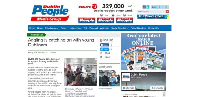 Angling is catching on with young Dubliners