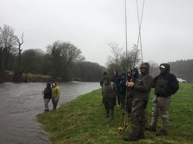 Glenda Powell and her band of merry anglers on opening day