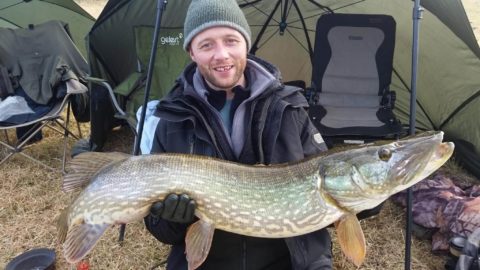 A 23lb pike for Dean