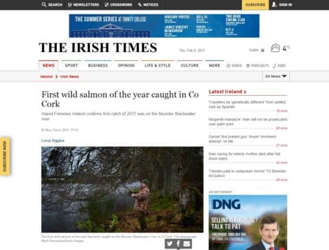 First wild salmon of the year caught in Co Cork