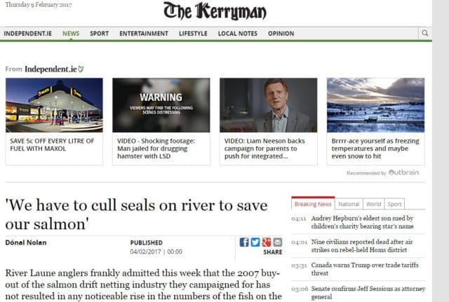 'We have to cull seals on river to save our salmon'