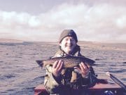 Trout season on Mask opens with good sport on the fly Toby Gibbons, well-known Westport angler with a nice trout from Lough Mask on opening day, 15 February 2017