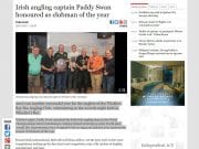 Irish angling captain Paddy Swan honoured as clubman of the year, Wicklow People Irish angling captain Paddy Swan honoured as clubman of the year