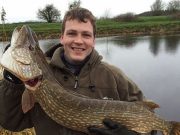 Lovely Shannon pike caught and carefully released by John Burns.