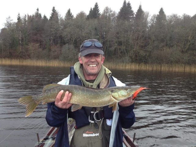 A nice pike on fly on a poor day