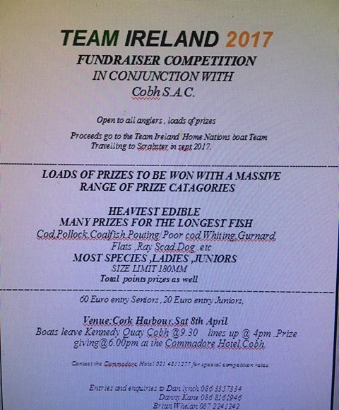Fund raiser for Home Nations boat team