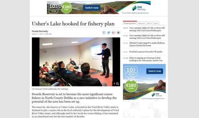 Usher's Lake hooked for fishery plan