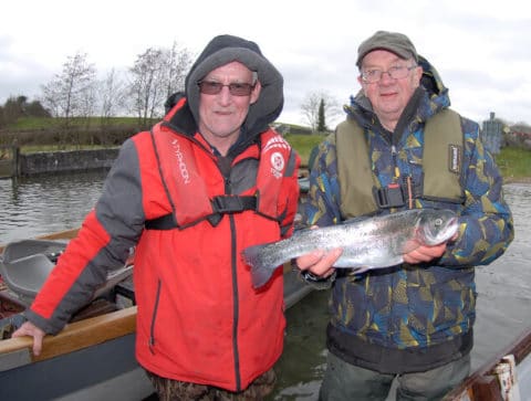 Legan anglers on lene. Paddy Donnelly and T.J. Keenan.