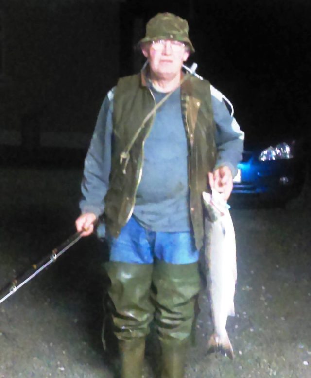 Dan Moloney with the Feale's first salmon of the season