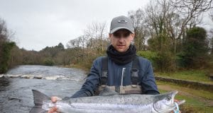 Joe Broderick had a 10½lb salmon on a Black Flying ‘C’ lure