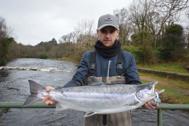 Joe Broderick had a 10½lb salmon on a Black Flying ‘C’ lure