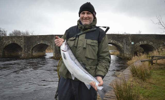 Martin McCarron recorded a 10lb salmon
