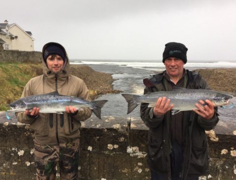 On Thursday, Eoin McManus recorded a 7½lb salmon and G. Morrow accounted for an 8lb salmon 