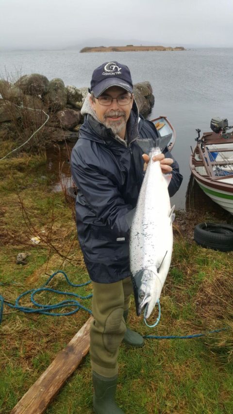 Mr. Noel Clancy caught himself a fine Salmon just under the 10 lbs