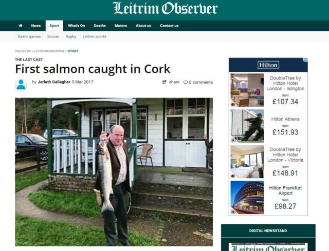 First salmon caught in Cork
