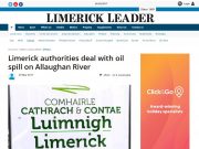 Limerick authorities deal with oil spill on Allaughan River, Limerick Leader Limerick authorities deal with oil spill on Allaughan River
