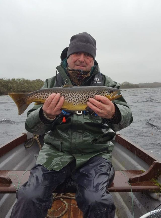 Mark Colton,Oughterard with his catch from Tuesday last