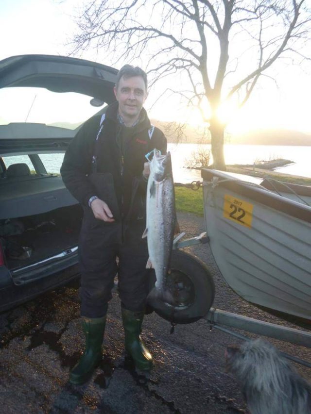 Brian McEvoy’s salmon caught on Melvin last week.