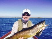 Improved weather brings on the duckfly on Corrib Paul Rooney with a fine 5lbs+ Corrib trout, March 2017