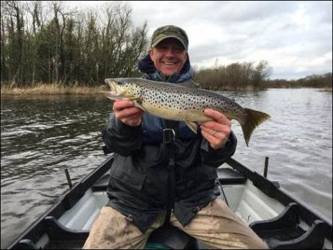  Stephan Preiss, Dublin with his 3.98lb winning trout
