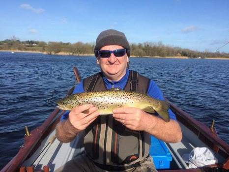 Ben Mackay, Scotland enjoying one of the warmer days on Sheelin 