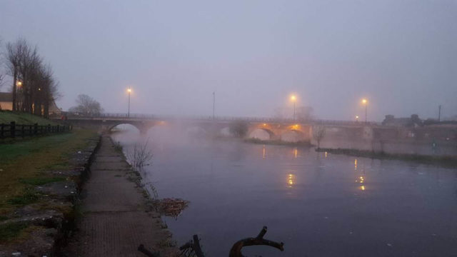 A cold and misty start to the day