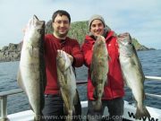 Kerry Charter boats report good fishing Tobias and Christian from Switzerland