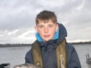Some fine fish on Lene in Paddy Caffrey Cup David King on Lene with winning trout in junior section