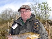 Kieran Evans with one of his derravaragh trout