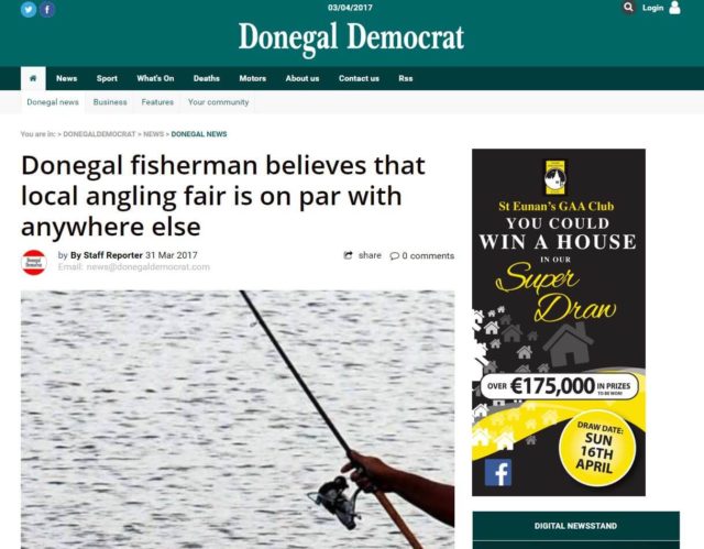 Donegal fisherman believes that local angling fair is on par with anywhere else