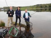 National Coarse Fishing Federation of Ireland officially launch the World Youth Angling Championships Sean Long, Director of the South Western River Basin District, Inland Fisheries Ireland, Suzanne Campion, Head of Business Development, Inland Fisheries Ireland and Michael Creed TD, Minister for Agriculture, Food and the Marine, Cork North West. The World Youth Angling Championships will take place in Coachford in August 2017. Pic John Sheehan