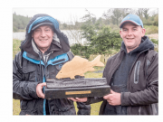 Pascal Weymes wins Gaulmoylestown winter league Niall Purcell of Gaulsmoylestowm Fishery presents Pascal Weymes with prize